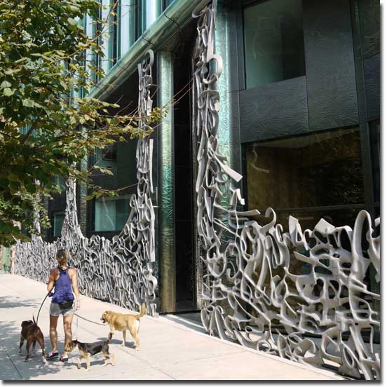 Sculptural Gate in Front of 40 Bond Street in NYC