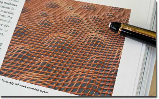 EXYD-S in Copper, cited in "Made Of, New Materials Sourcebook for Architecture and Design", Christiane Sauer, 2010