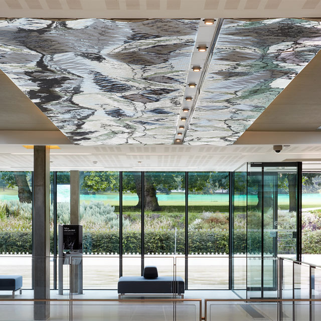 Greenwich, National Maritime Museum, Entrance Lobby, Ceiling Panels Type EXYD-M, 2011, Photo Julian Abrams