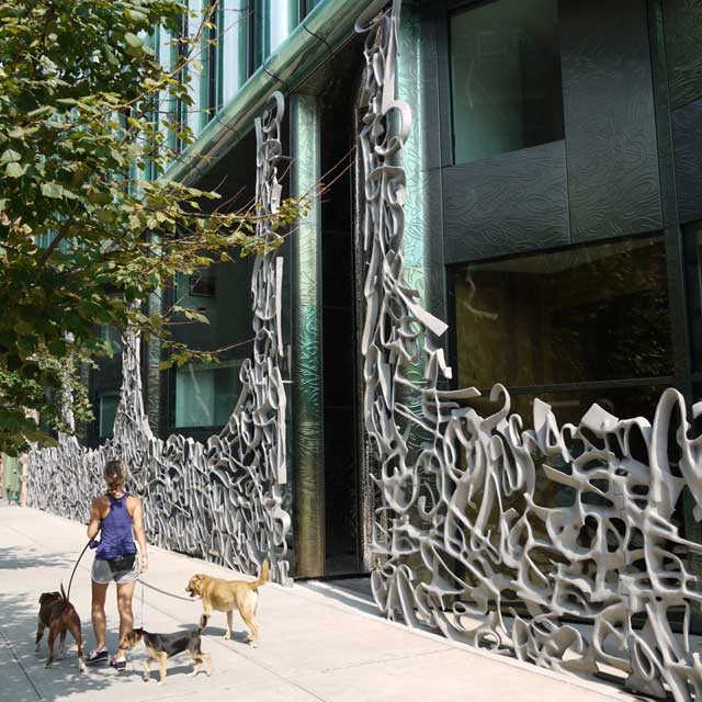 Sculptural Gate in Front of 40 Bond Street in NYC, September 2011, Photo EXYD