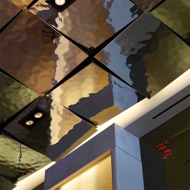 The Quin Hotel in New York City, Lobby, Ceiling, Product Line EXYD-M, Photo EXYD