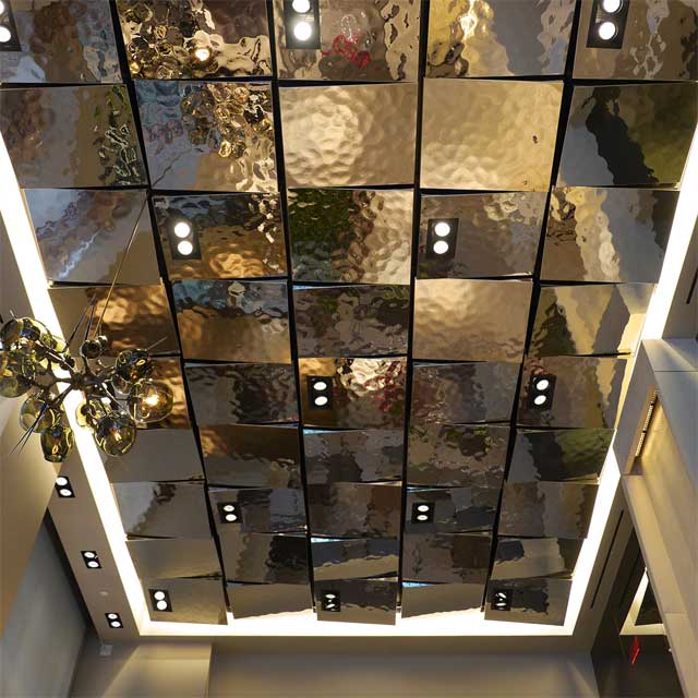 The Quin Hotel in New York City, Lobby, Ceiling, Product Line EXYD-M, Photo EXYD