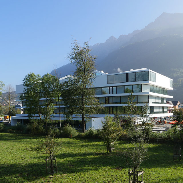 Liechtenstein, Vaduz, Commercial Building Belvedere, Under Construction, September 2014, Photo EXYD