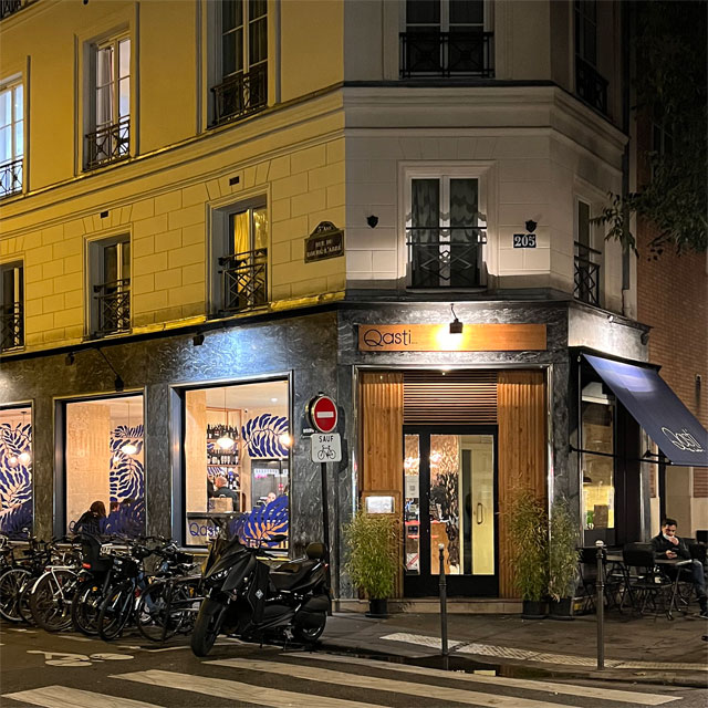 France, Paris, Bistrot Qasti, Interior Design Bruno Quijano-Giovanardi, Mirroring Wall Cladding EXYD-M, Photo EXYD, 2020