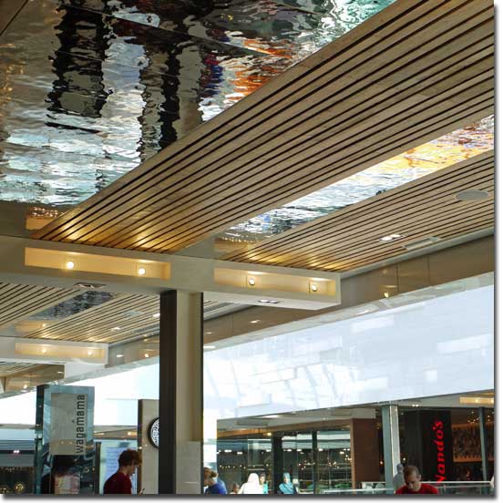 Westfield Stratford City, Stainless Steel Ceiling, Type EXYD-M