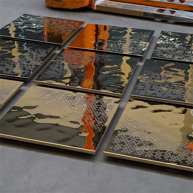 Germany, Bayreuth, EXYD-M Ceiling Cassettes For Conference Room, Random Samples Ready For Shipment, Photo EXYD, 2015