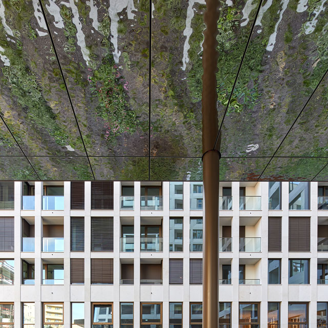 Germany, Berlin, Grandaire, Giorgio Gullotta Architekten, Canopy with EXYD-M, Photo Jochen Stueber, 2020