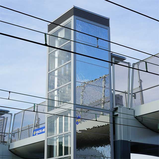 France, Corbeil-Essonnes, Station, Elevators with EXYD-M Cladding, Photo EXYD, 2017