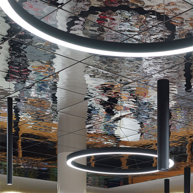 Italy, Department Store Cooperativa in Cortina d'Ampezzo, Ceiling in Entrance Hall, Panels Made Out of EXYD-M, Photo EXYD