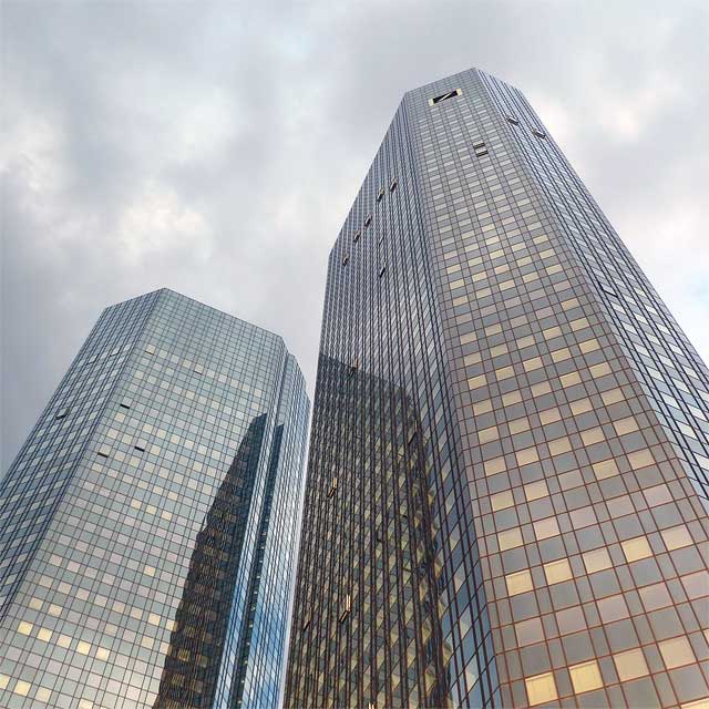 Germany, Frankfurt, Twin Towers of Deutsche Bank, Photo EXYD, 2011