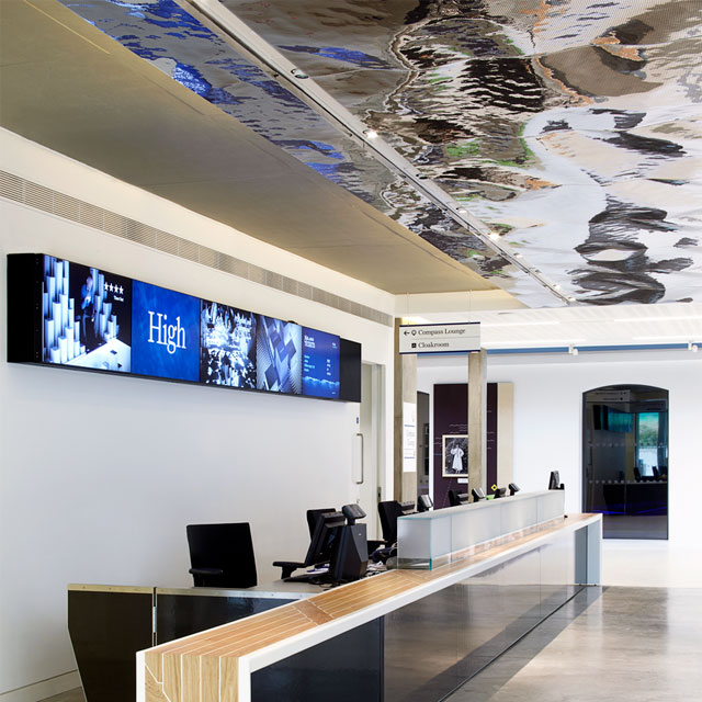 Greenwich, National Maritime Museum, Visitor Reception, Ceiling Panels Type EXYD-M, 2011, Photo Julian Abrams