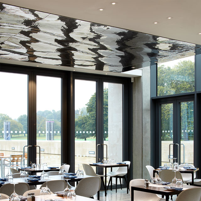 Greenwich, National Maritime Museum, Brasserie, Ceiling Panels Type EXYD-M, 2011, Photo Julian Abrams