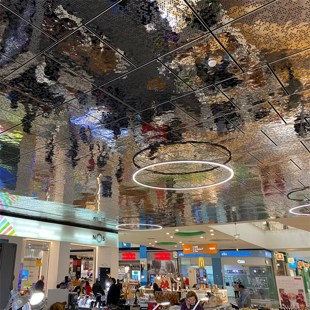 Portugal, Lisbon, Shopping Mall Dolce Vita Tejo, Ceiling Panels EXYD-M, Photo EXYD