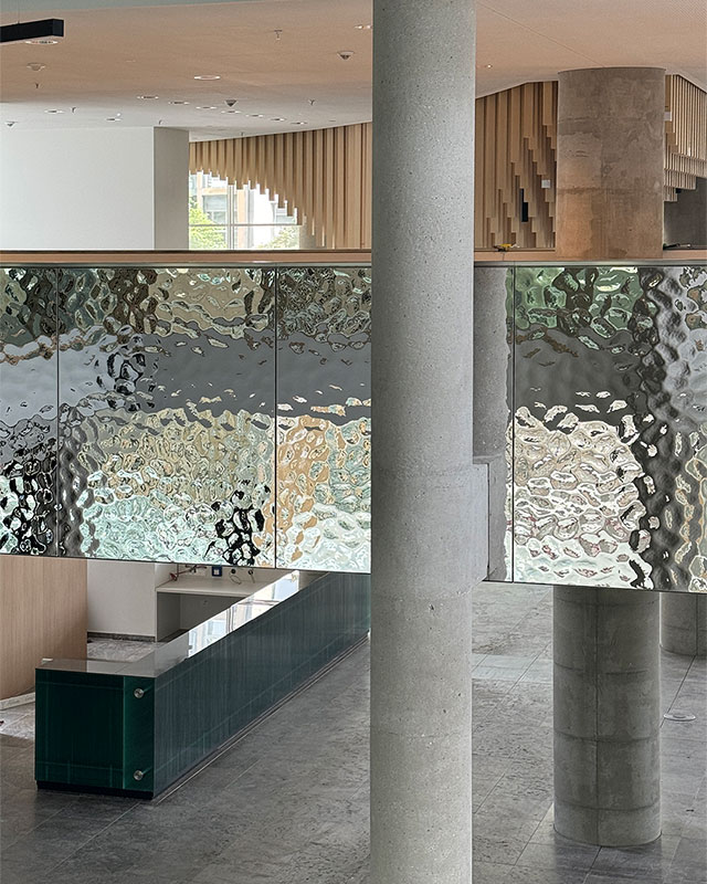 Germany, Munich, Office Complex AER, Revitalization, Oliv Architects, Ceiling and Wall Cladding EXYD, Photo EXYD, 2024