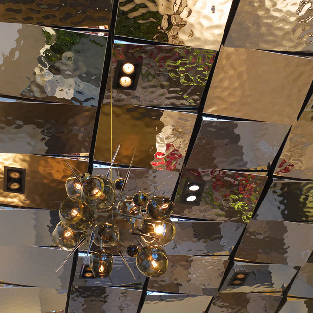 The Quin Hotel in New York City, Lobby, Ceiling, Detail, Product Line EXYD-M, Photo EXYD