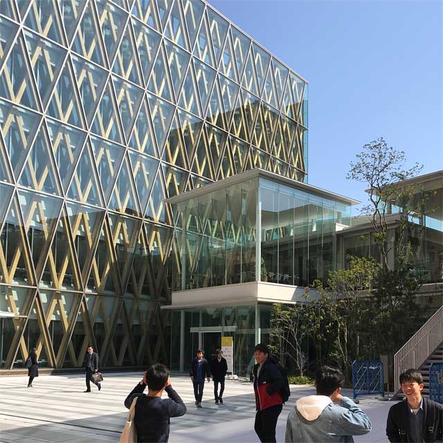 Japan, Osaka, Kindai University, Entrance Of Library, Photo EXYD