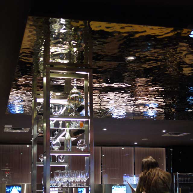 Hyatt Regency Vancouver, Grain Tasting Bar at Night-Time, Detail of Ceiling, Product Line EXYD-M, Photo EXYD, December 2012