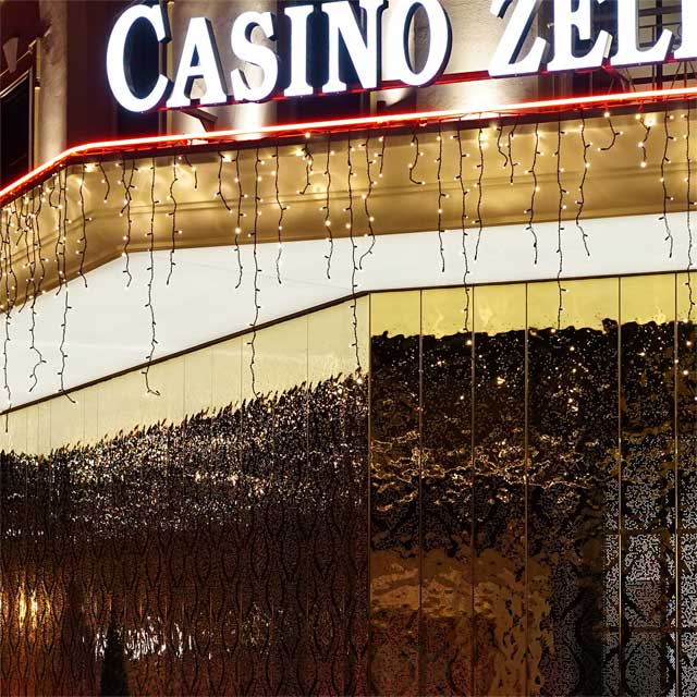 Austria, Zell am See, Casino, Facade EXYD-M with Pattern Perforation, Photo EXYD, December 2015